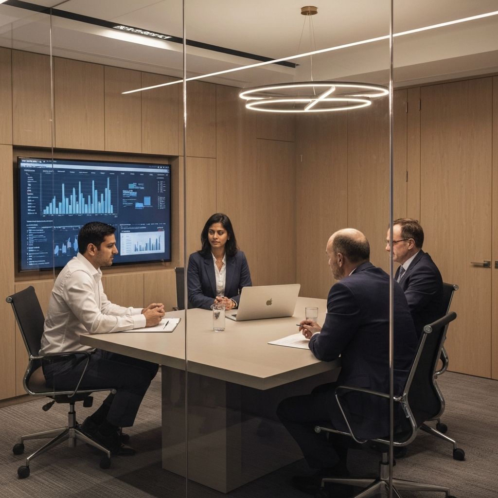 Executive boardroom meeting